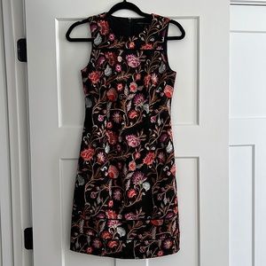 White House Black Market Embroidered Floral Dress